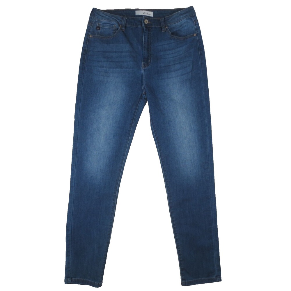 KanCan Jeans Womens 13 / 30 (Actual 32x29) Blue High Rise Skinny Stretch Denim